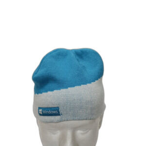 Windows Microsoft Logo Beanie Hat Blue White Knit Winter Cap OSFA Tech Promo